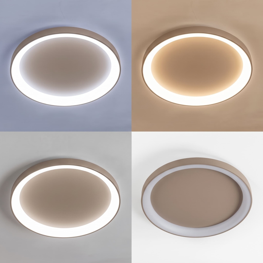 BRILAGI - LED stropna svjetiljka s mogućnošću prigušivanja FALCON II LED/108W/230V 3000-6500K Ø 80 cm bež + daljinski upravljač