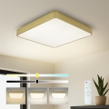 Brilagi - Stropno LED svjetlo s prigušivanjem POOL SQUARE LED/36W/230V 3000-6000K 40x40 cm zlatno + daljinski upravljač