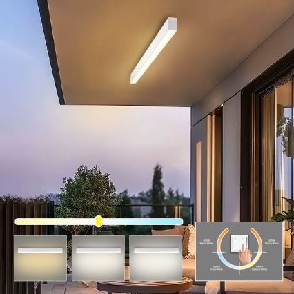 Brilagi - LED kupaonsko stropno svjetlo SLEEKLINE LED/40W/230V 3000/4500/6000K bijela IP44