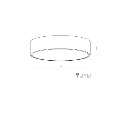 Brilagi - Stropno svjetlo CLARE 3xE27/24W/230V Ø 40 cm smeđe