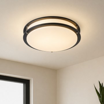 Brilagi - Stropno svjetlo ELARO 4xE27/40W/230V Ø 41 cm crno