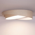 BRILAGI - Stropno svjetlo s prigušivanjem VELVET TWIST LED/36W/230V 3000-6000K Ø 65 cm Wi-Fi Tuya Beacon bež + daljinski upravljač
