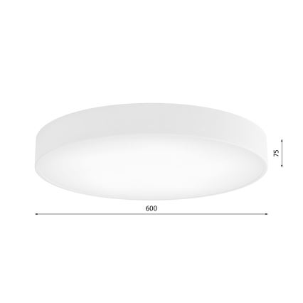 Brilagi - Stropno svjetlo s senzorom CLARE 5xE27/40W/230V, promjer 60 cm, bijelo