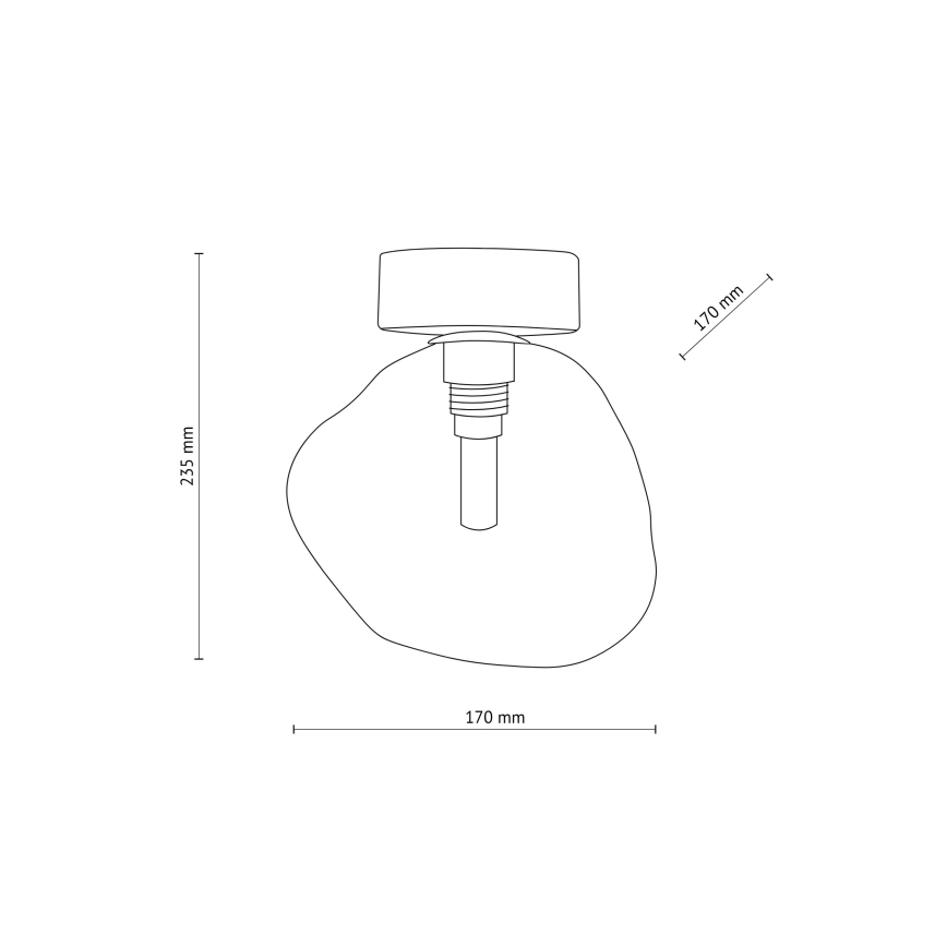 Brilagi - Stropno svjetlo VULCANO 1xG9/8W/230V crna/dimna crna