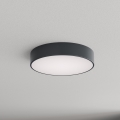 Brilagi - Stropno svjetlo za kupaonicu sa senzorom pokreta i sumraka CLARE 3xE27/24W/230V Ø 40 cm antracit IP54