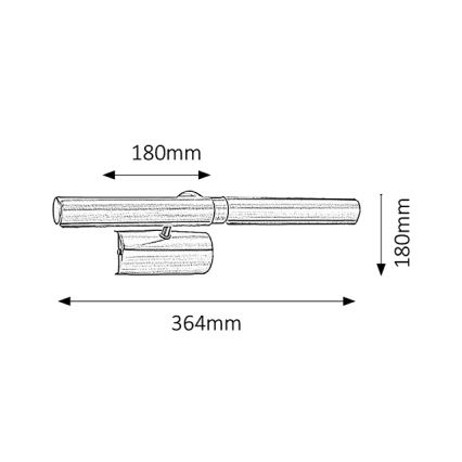 Brilagi - Svjetiljka za slike DANAE 2xE14/40W/230V mat krom