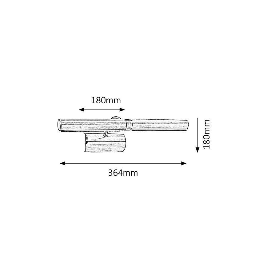 Brilagi - Svjetiljka za slike DANAE 2xE14/40W/230V mat krom