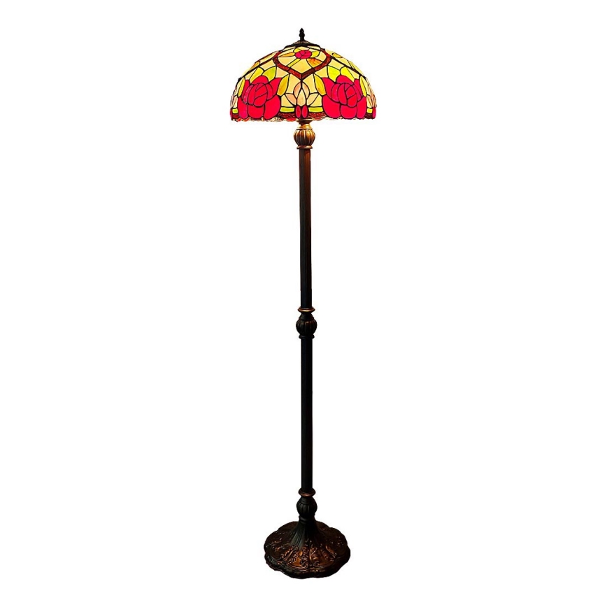 Brilagi - Tiffany dekorativna podna lampa GARLAN 2xE27/60W/230V