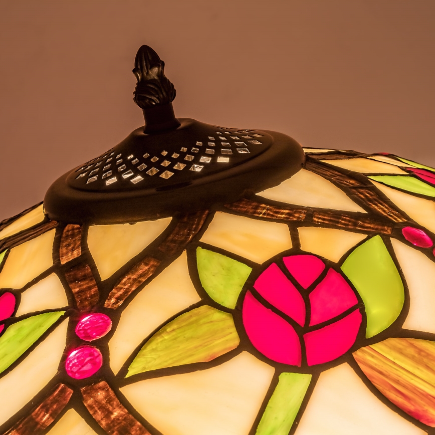 Brilagi - Tiffany dekorativna podna lampa GARLAN 2xE27/60W/230V