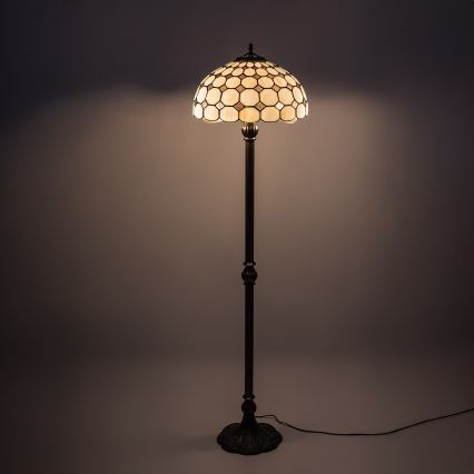 Brilagi - Tiffany vitražna podna lampa DORAN 2xE27/60W/230V