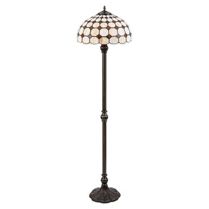 Brilagi - Tiffany vitražna podna lampa DORAN 2xE27/60W/230V