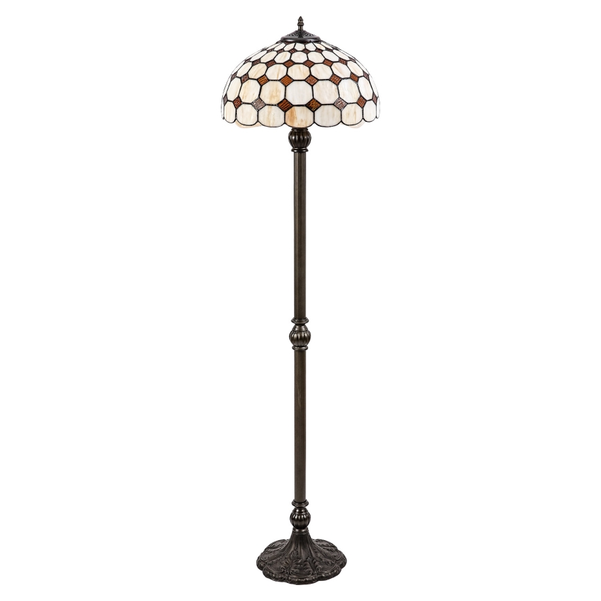 Brilagi - Tiffany vitražna podna lampa DORAN 2xE27/60W/230V