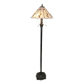 Brilagi - Tiffany vitražna podna lampa FOLIA 2xE27/60W/230V