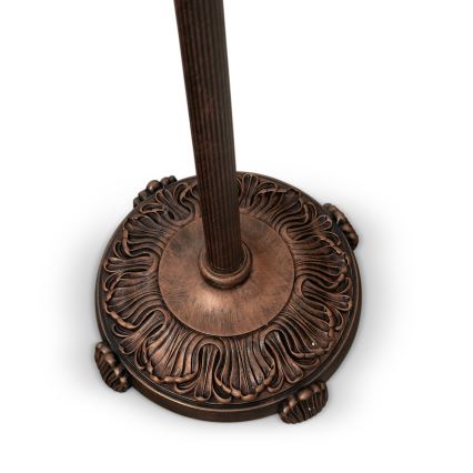 Brilagi - Tiffany vitražna podna lampa FOLIA 2xE27/60W/230V