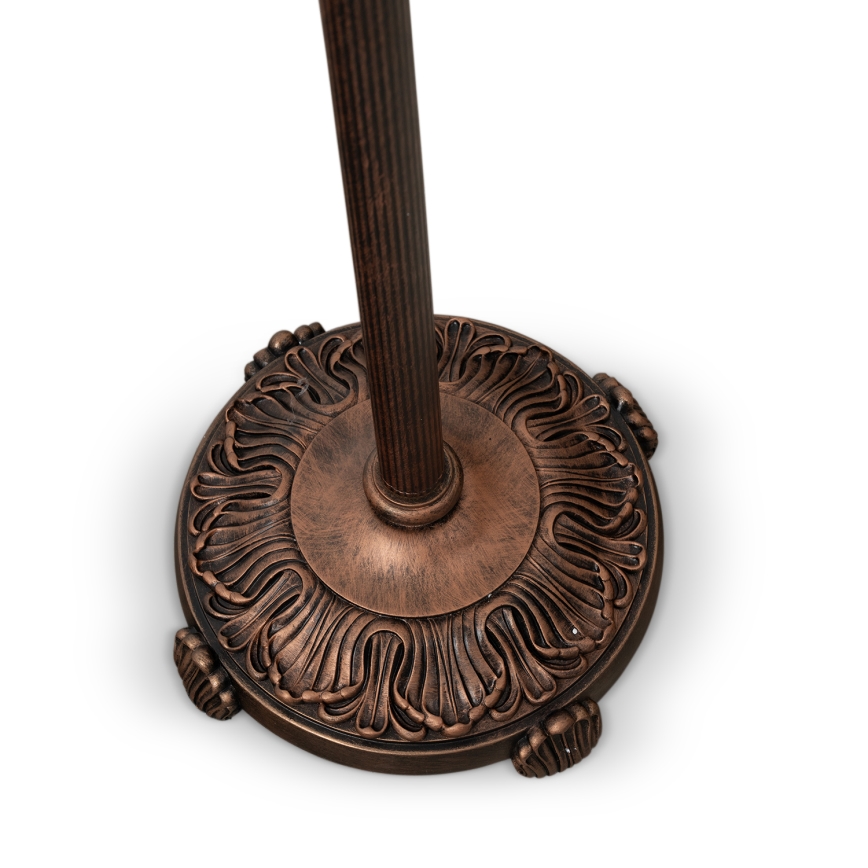 Brilagi - Tiffany vitražna podna lampa FOLIA 2xE27/60W/230V