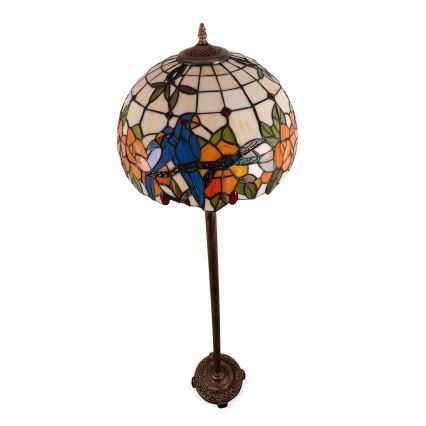 Brilagi - Tiffany vitražna podna lampa JUNGLE 2xE27/60W/230V