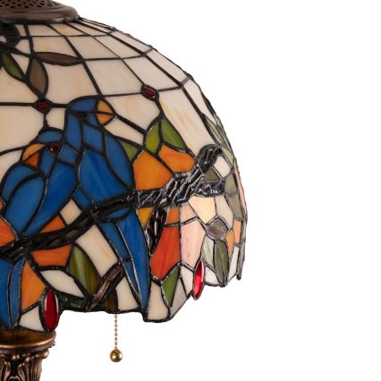 Brilagi - Tiffany vitražna podna lampa JUNGLE 2xE27/60W/230V