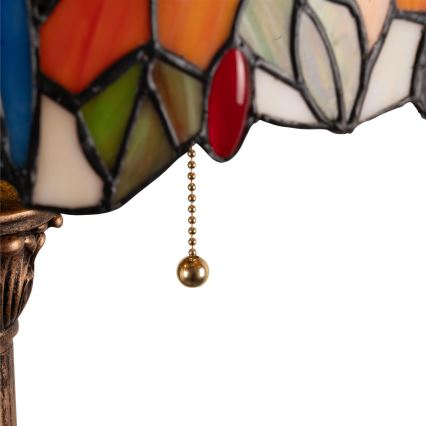 Brilagi - Tiffany vitražna podna lampa JUNGLE 2xE27/60W/230V