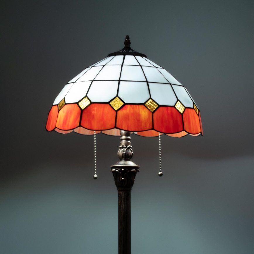 Brilagi - Tiffany vitražna podna lampa SIENNA 2xE27/60W/230V