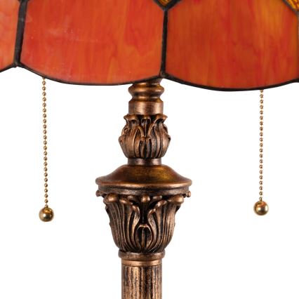 Brilagi - Tiffany vitražna podna lampa SIENNA 2xE27/60W/230V