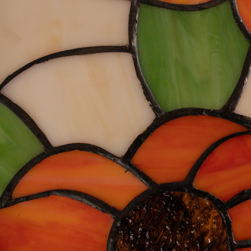 Brilagi - Tiffany vitražna podna lampa SUNFLOWER 2xE27/60W/230V