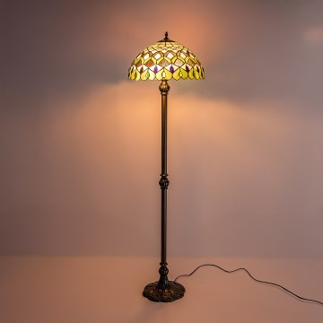 Brilagi - Tiffany vitražna stojeća lampa MARGARET 2xE27/60W/230V