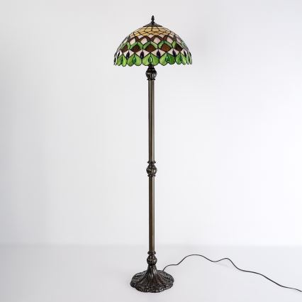 Brilagi - Tiffany vitražna stojeća lampa MARGARET 2xE27/60W/230V