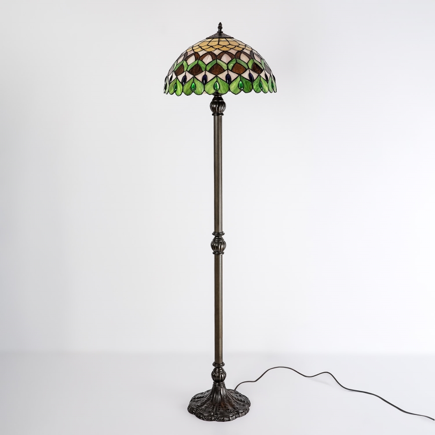 Brilagi - Tiffany vitražna stojeća lampa MARGARET 2xE27/60W/230V