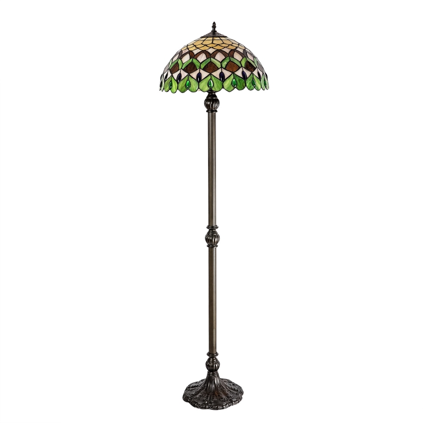 Brilagi - Tiffany vitražna stojeća lampa MARGARET 2xE27/60W/230V