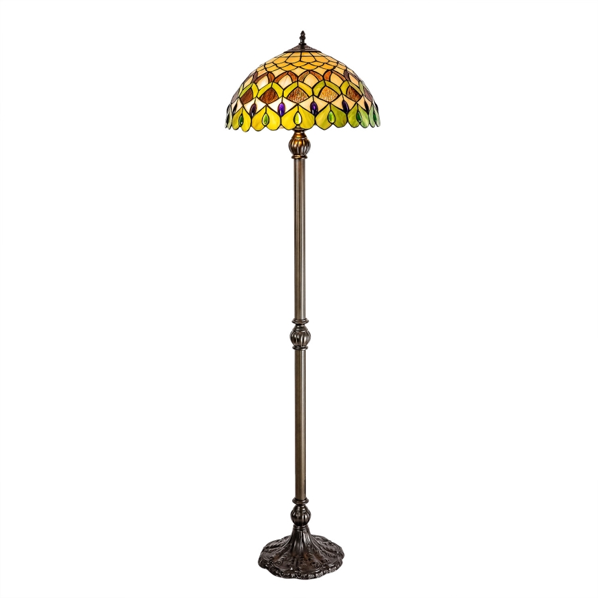 Brilagi - Tiffany vitražna stojeća lampa MARGARET 2xE27/60W/230V
