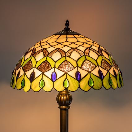 Brilagi - Tiffany vitražna stojeća lampa MARGARET 2xE27/60W/230V