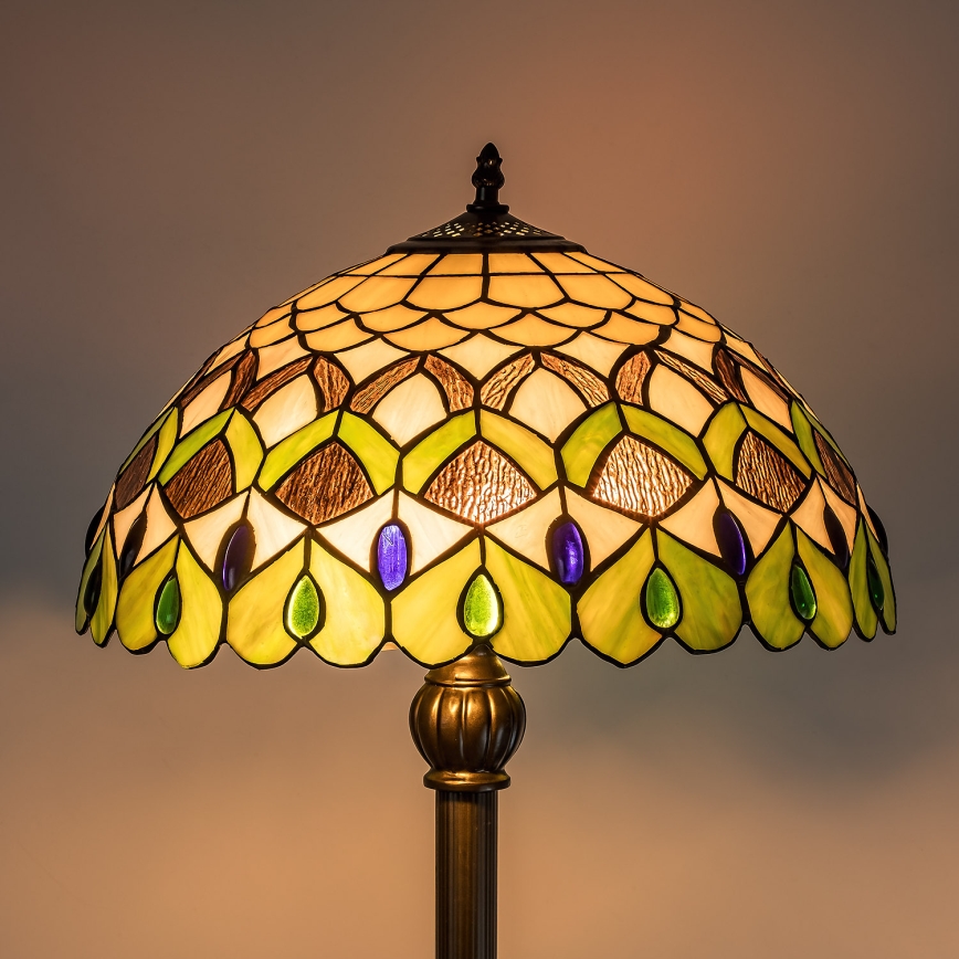 Brilagi - Tiffany vitražna stojeća lampa MARGARET 2xE27/60W/230V