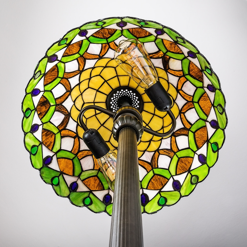Brilagi - Tiffany vitražna stojeća lampa MARGARET 2xE27/60W/230V