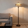 Brilagi - Tiffany vitražna stojeća lampa MIRABELLA 2xE27/60W/230V