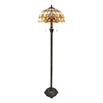Brilagi - Tiffany vitražna stojeća lampa MIRABELLA 2xE27/60W/230V