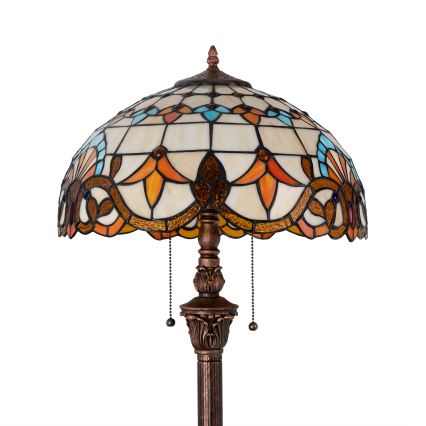 Brilagi - Tiffany vitražna stojeća lampa MIRABELLA 2xE27/60W/230V