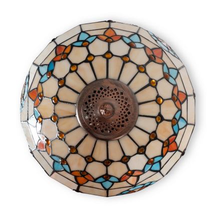 Brilagi - Tiffany vitražna stojeća lampa MIRABELLA 2xE27/60W/230V