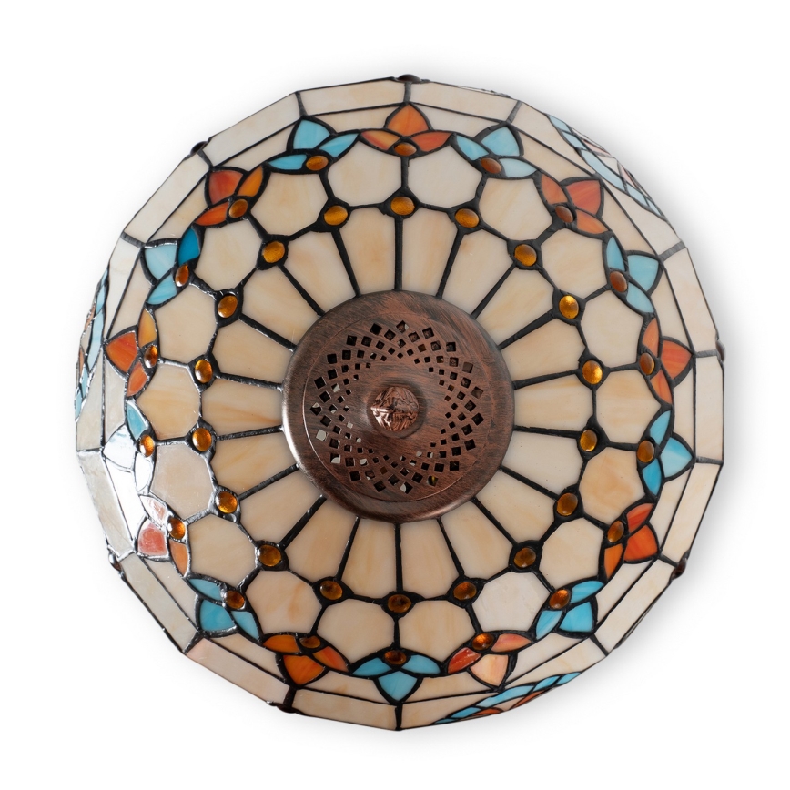 Brilagi - Tiffany vitražna stojeća lampa MIRABELLA 2xE27/60W/230V