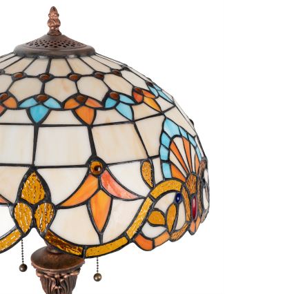 Brilagi - Tiffany vitražna stojeća lampa MIRABELLA 2xE27/60W/230V