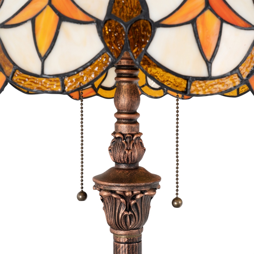 Brilagi - Tiffany vitražna stojeća lampa MIRABELLA 2xE27/60W/230V