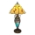 Brilagi - Tiffany vitražna stolna lampa FOLIA 1xE27/60W/230V + 1xE14/40W