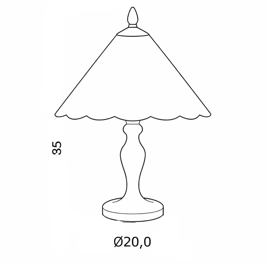 Brilagi - Tiffany vitražna stolna lampa FOLIA 1xE27/60W/230V