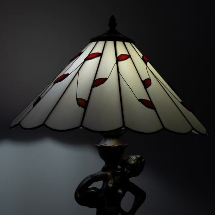 Brilagi - Tiffany vitražna stolna lampa FOLIA 1xE27/60W/230V