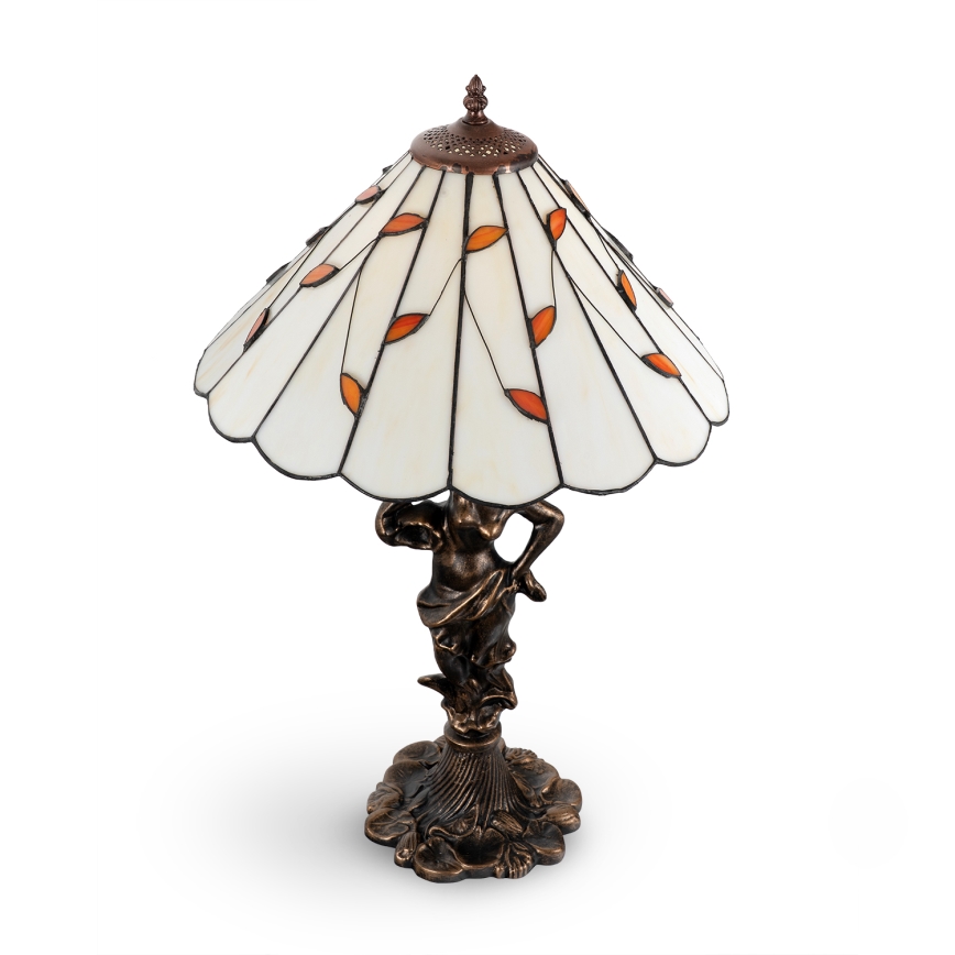 Brilagi - Tiffany vitražna stolna lampa FOLIA 1xE27/60W/230V