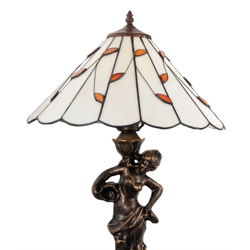 Brilagi - Tiffany vitražna stolna lampa FOLIA 1xE27/60W/230V