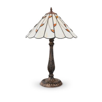 Brilagi - Tiffany vitražna stolna lampa FOLIA 2xE27/60W/230V