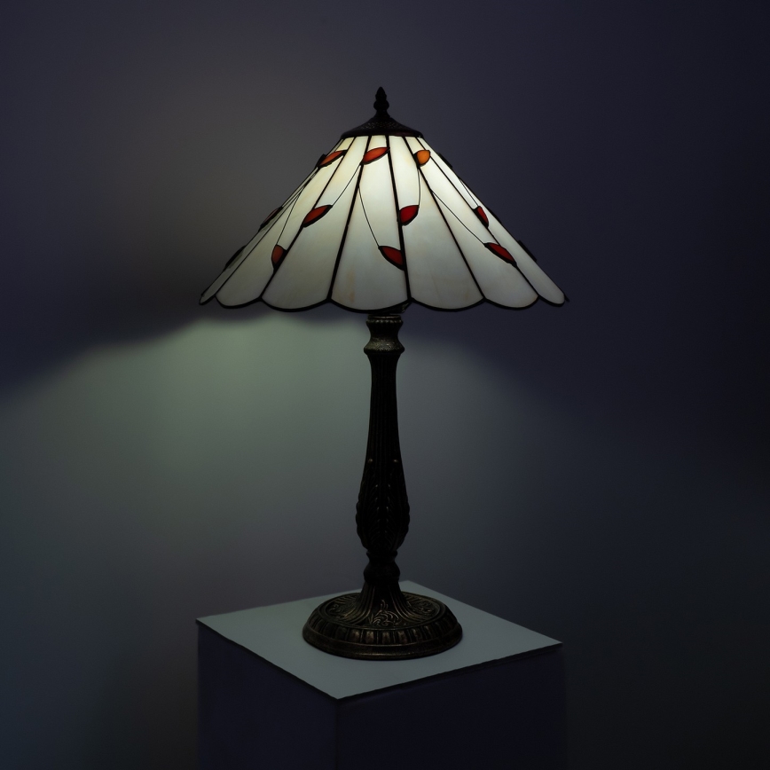 Brilagi - Tiffany vitražna stolna lampa FOLIA 2xE27/60W/230V