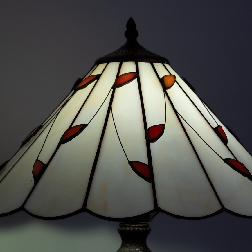 Brilagi - Tiffany vitražna stolna lampa FOLIA 2xE27/60W/230V