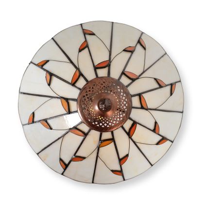 Brilagi - Tiffany vitražna stolna lampa FOLIA 2xE27/60W/230V