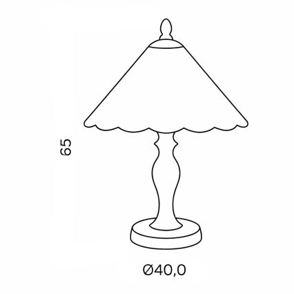Brilagi - Tiffany vitražna stolna lampa FOLIA 2xE27/60W/230V